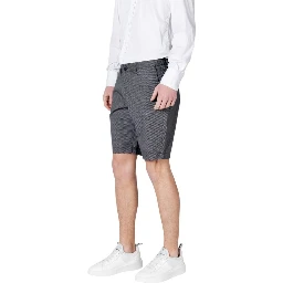 Blue Cotton Shorts