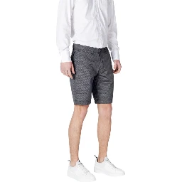 Blue Cotton Shorts