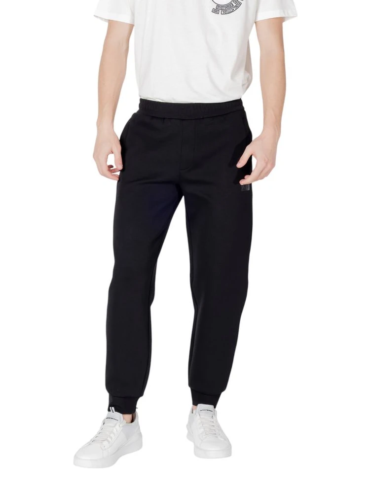 Black Cotton Joggers (Workout Pants)