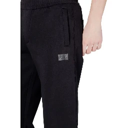 Black Cotton Joggers (Workout Pants)