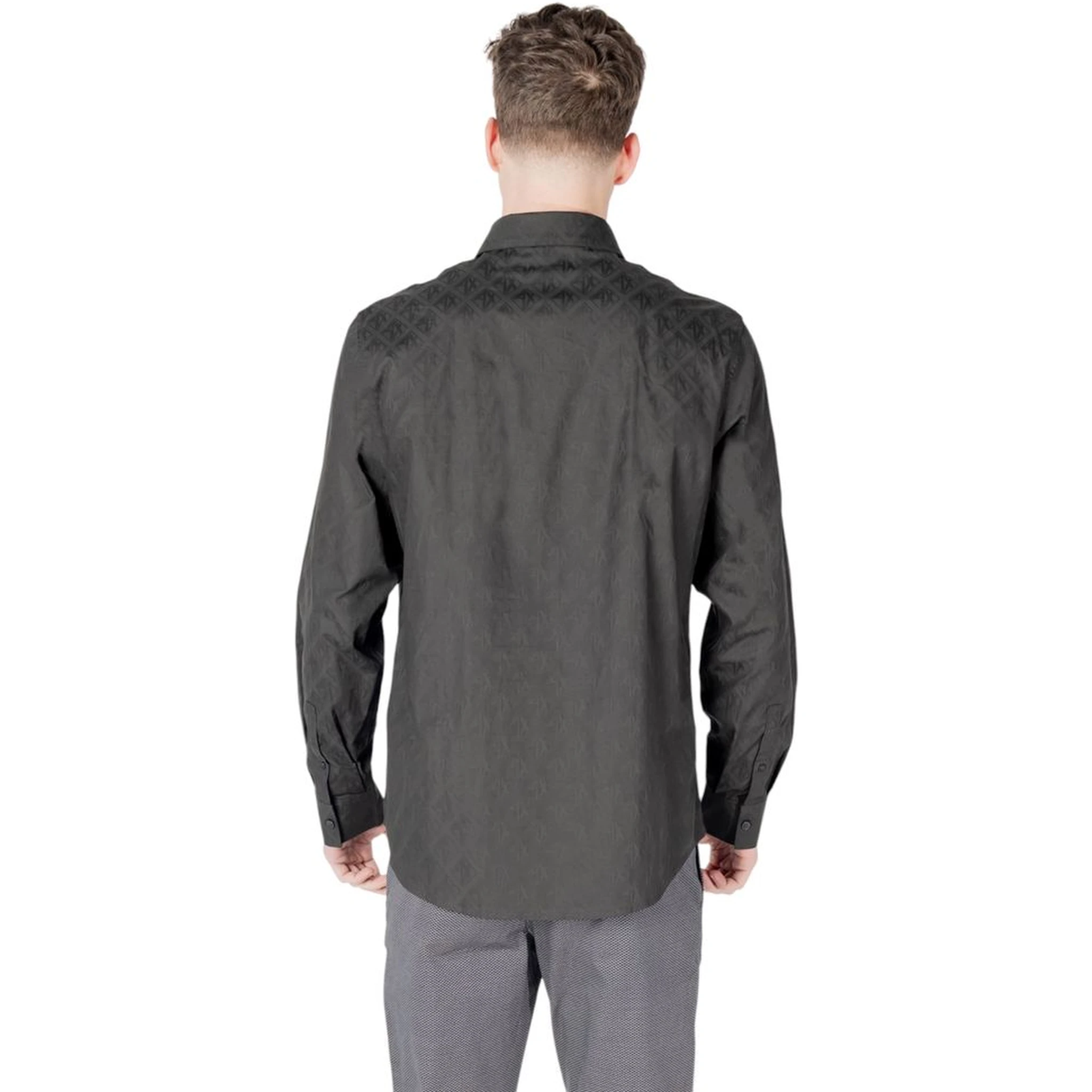 Black Cotton Dress Shirt