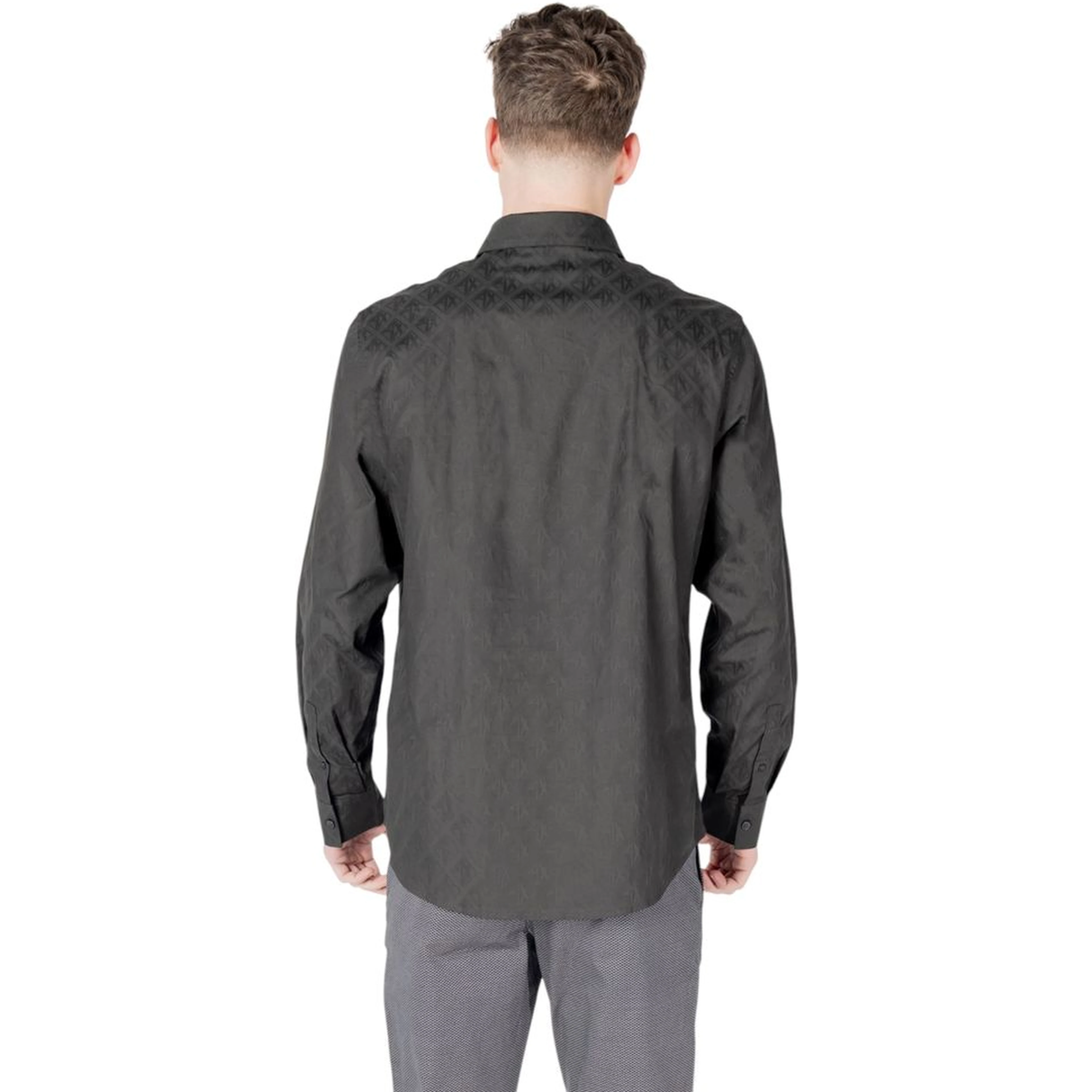 Black Cotton Dress Shirt