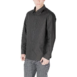 Black Cotton Dress Shirt