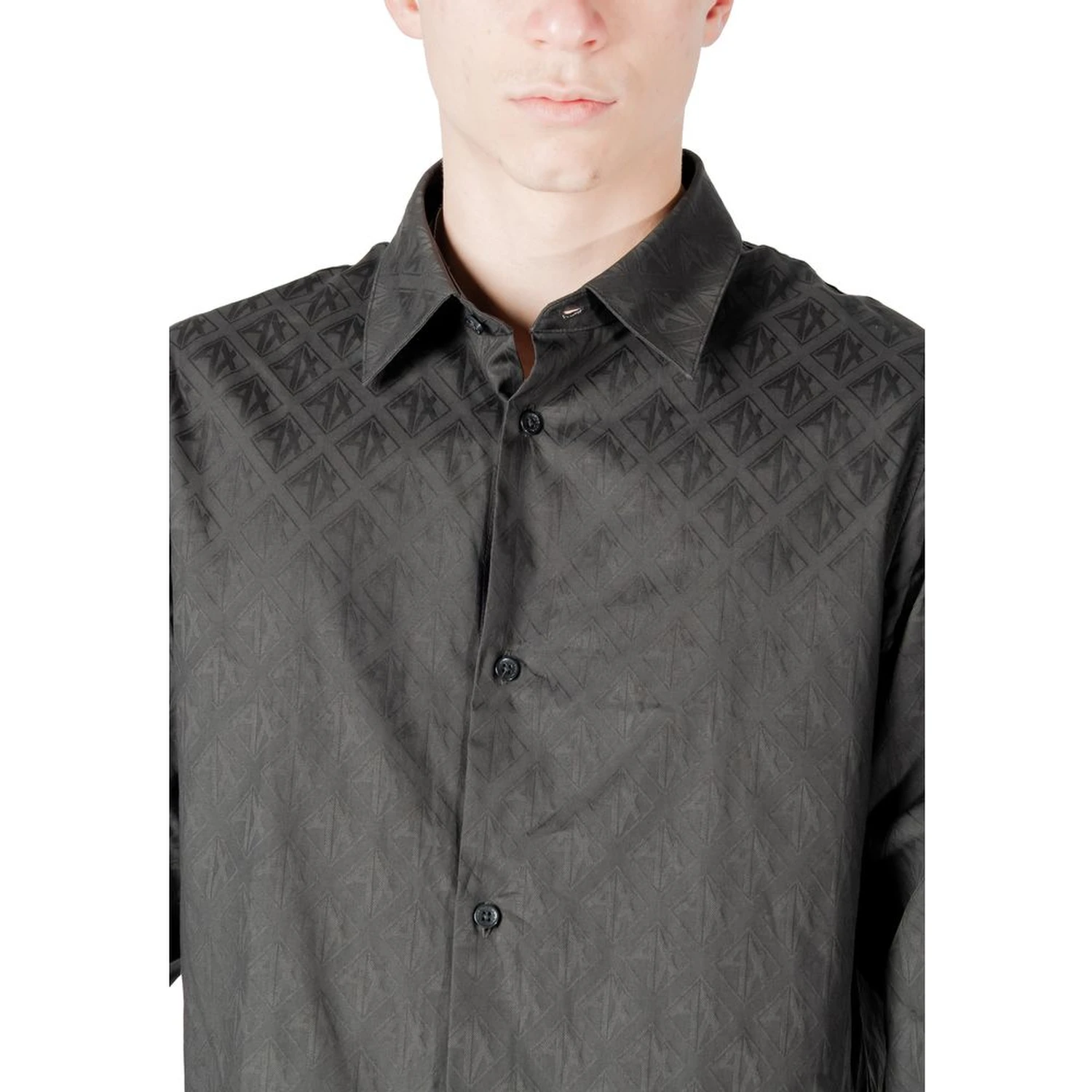 Black Cotton Dress Shirt