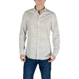Cream Cotton Pattern Shirt