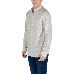 Cream Cotton Pattern Shirt