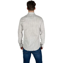 Cream Cotton Pattern Shirt