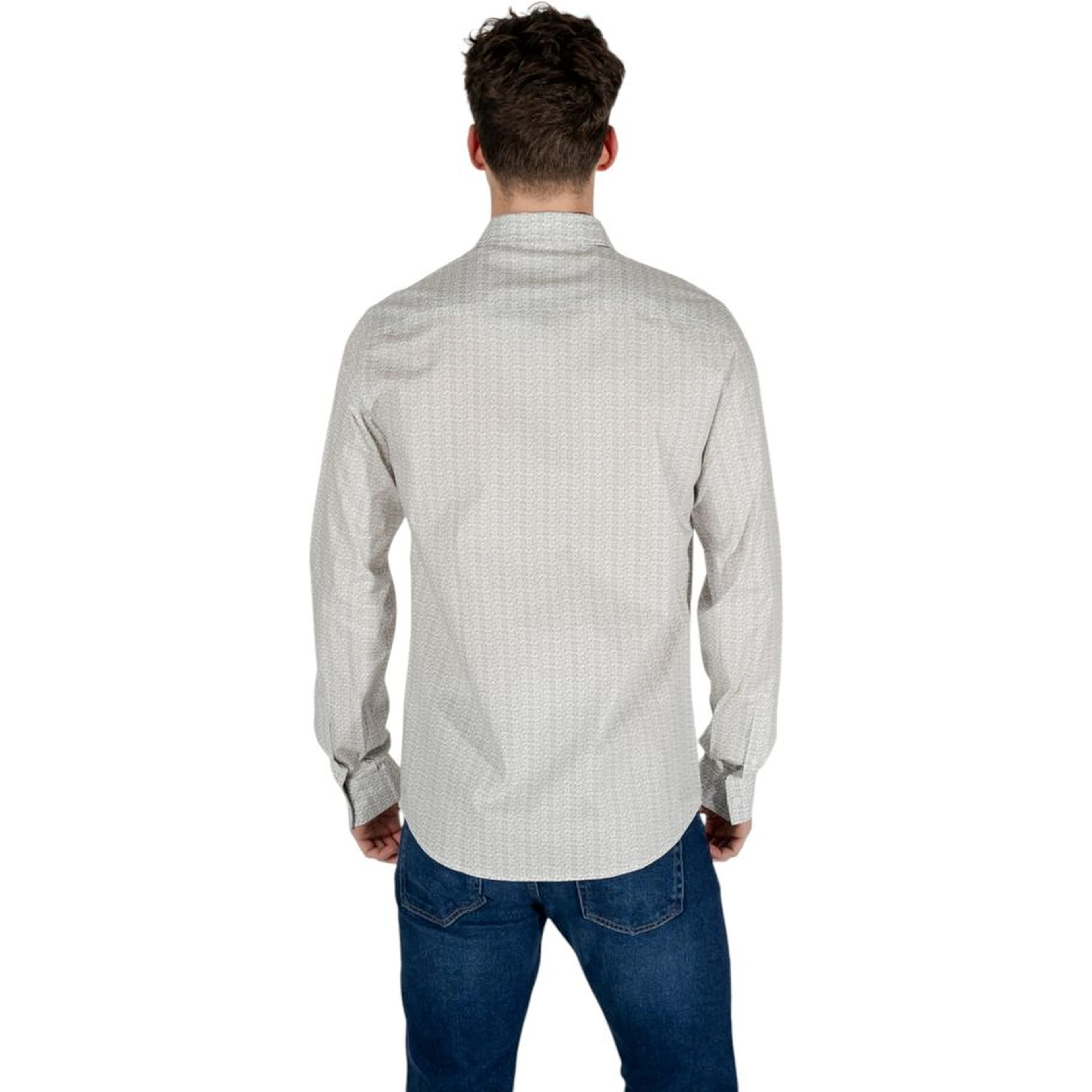 Cream Cotton Pattern Shirt