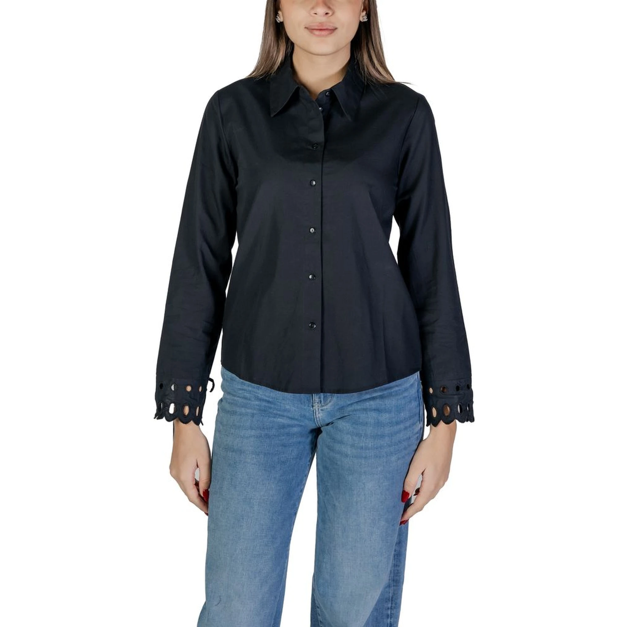 Black Cotton Blouse