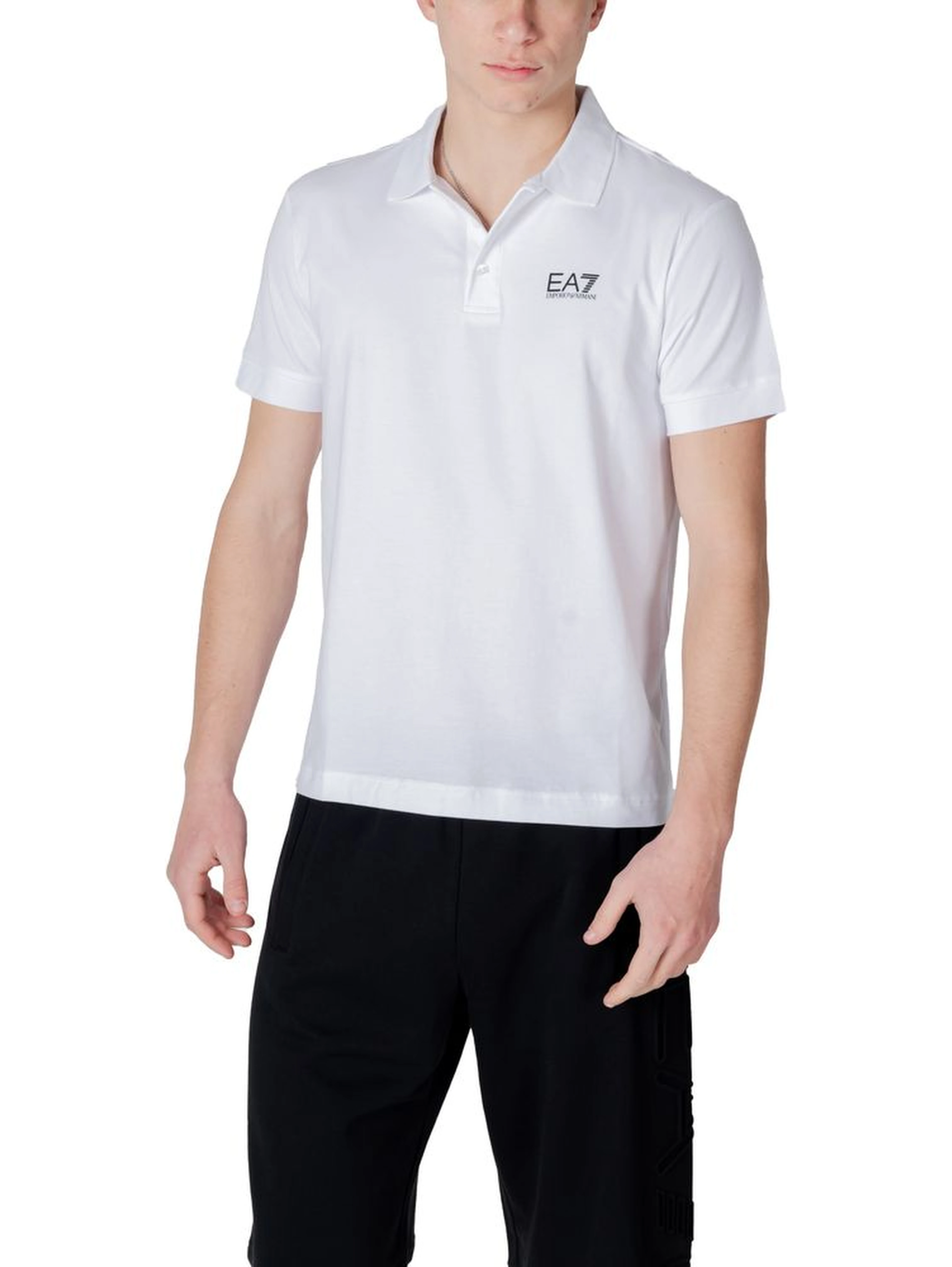 White Cotton Polo Shirt