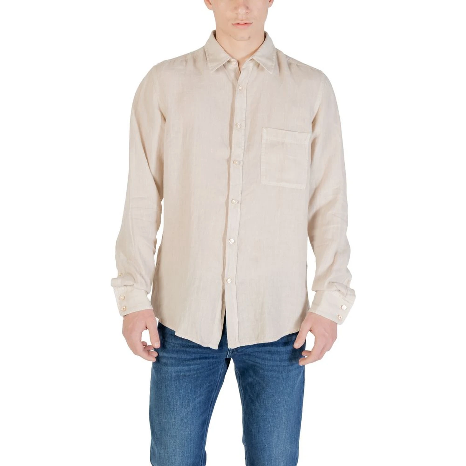 Beige Linen Shirt