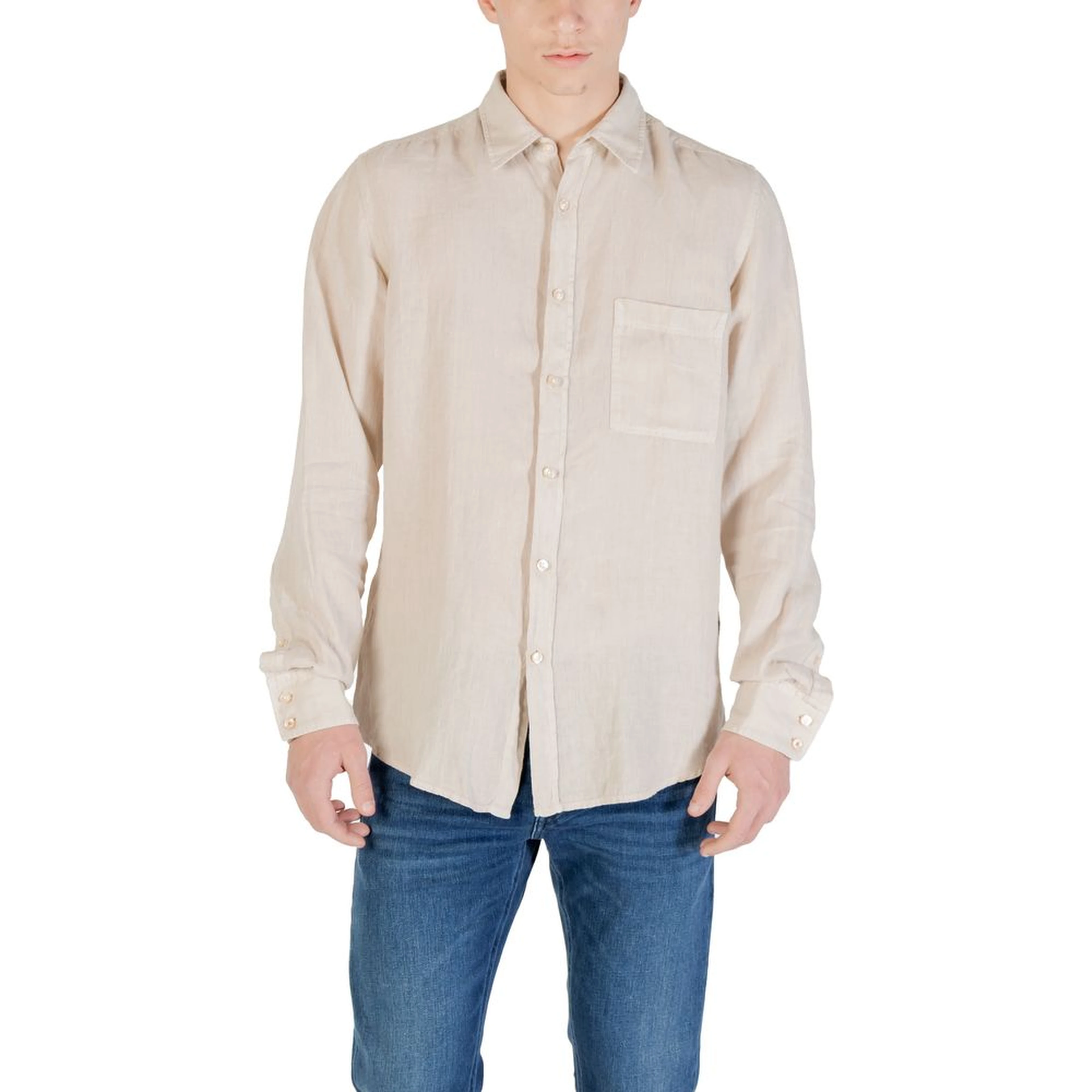 Beige Linen Shirt