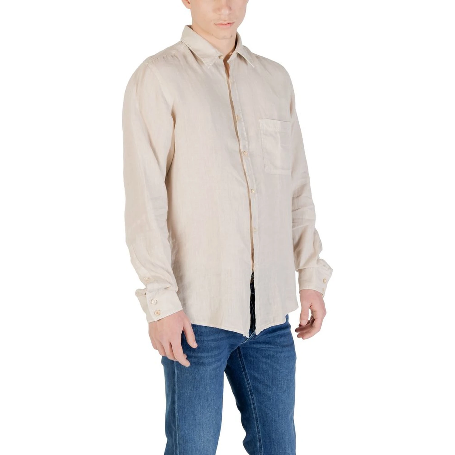 Beige Linen Shirt