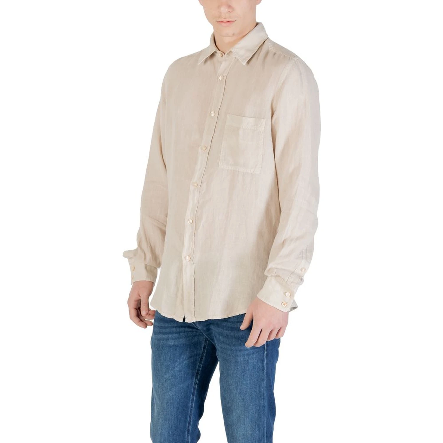Beige Linen Shirt