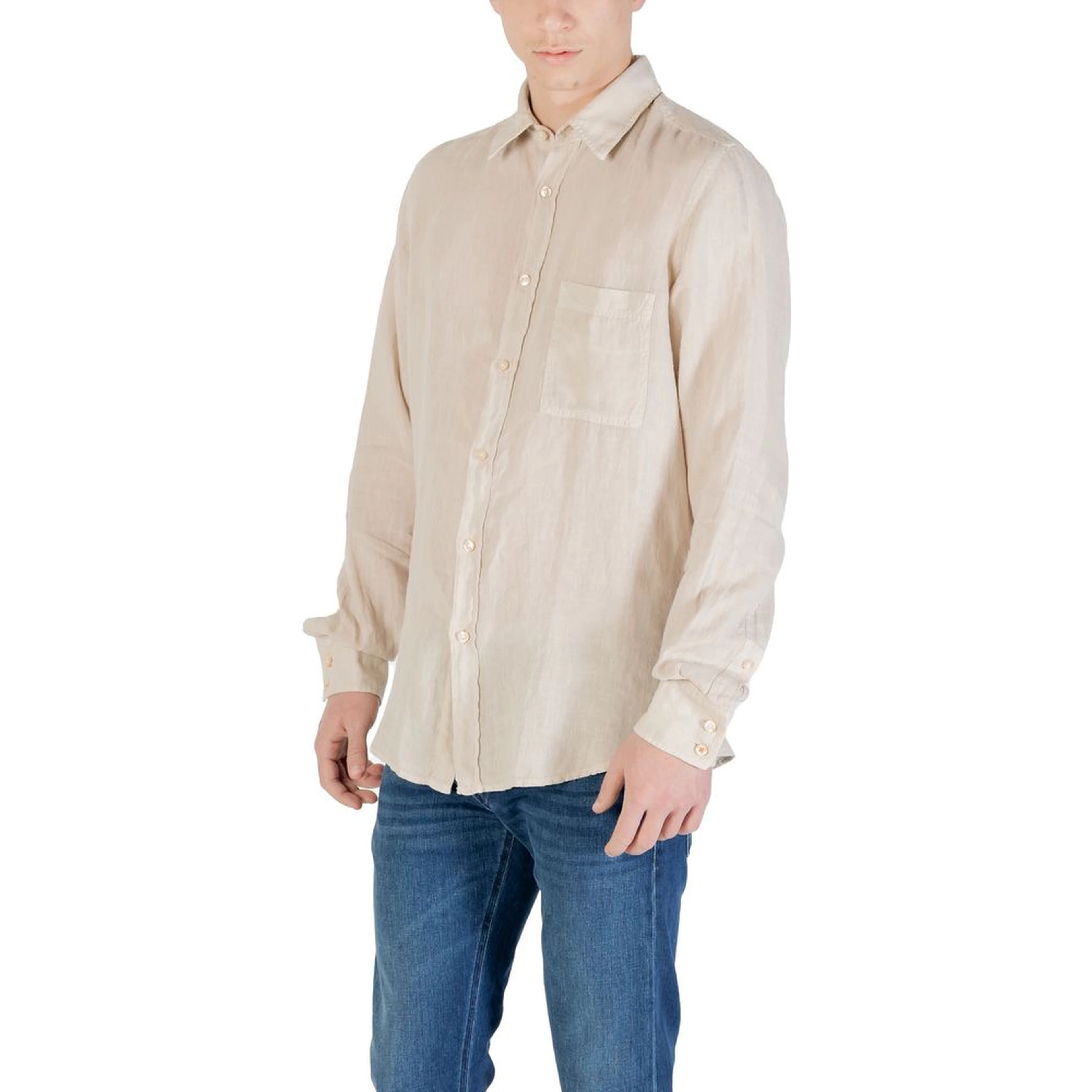 Beige Linen Shirt