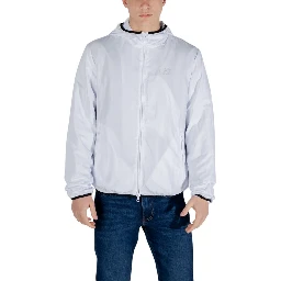 White Polyester Shell Jacket
