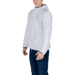 White Polyester Shell Jacket