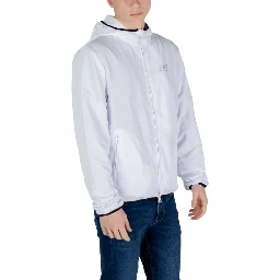 White Polyester Shell Jacket