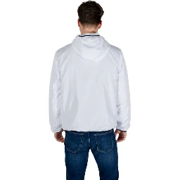 White Polyester Shell Jacket