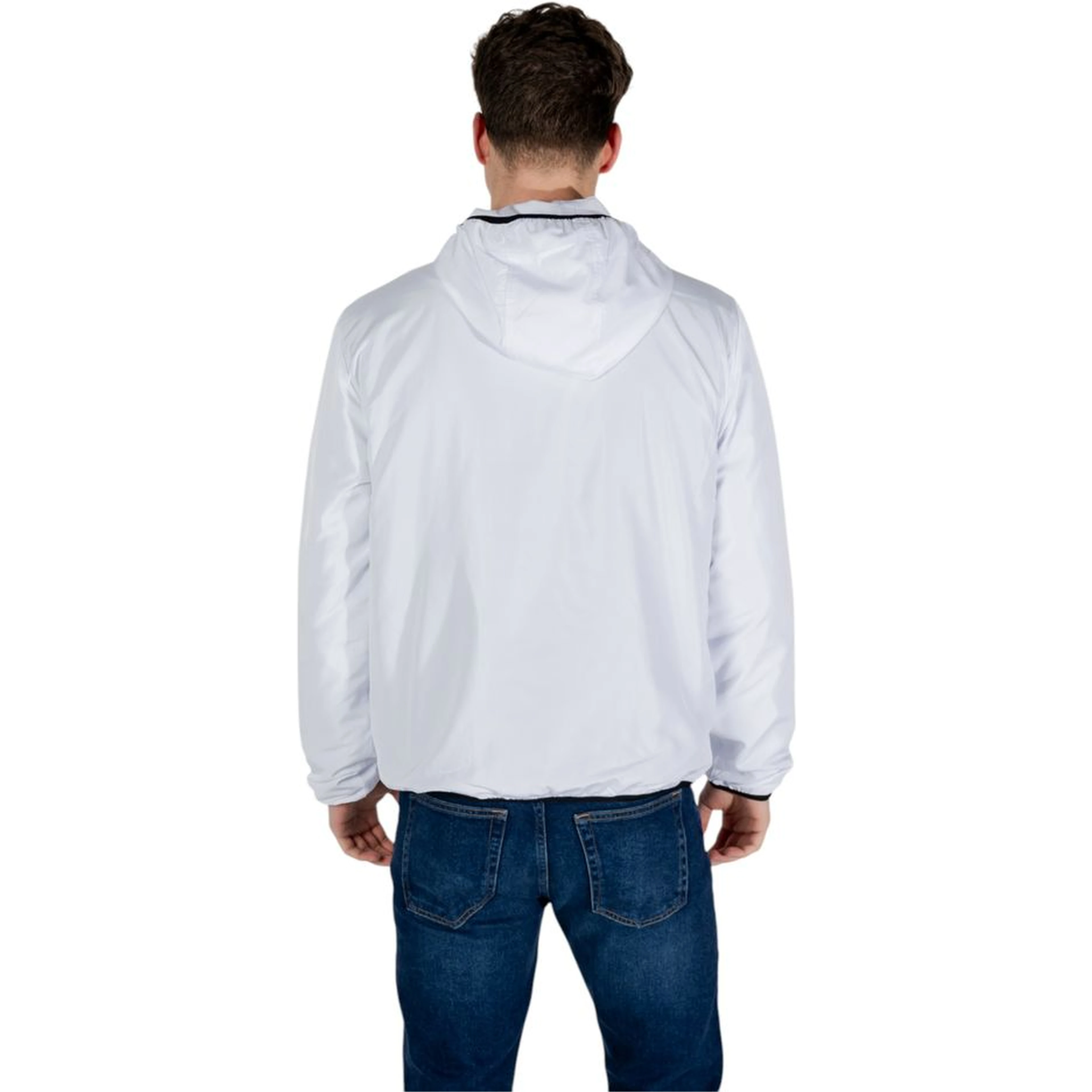 White Polyester Shell Jacket