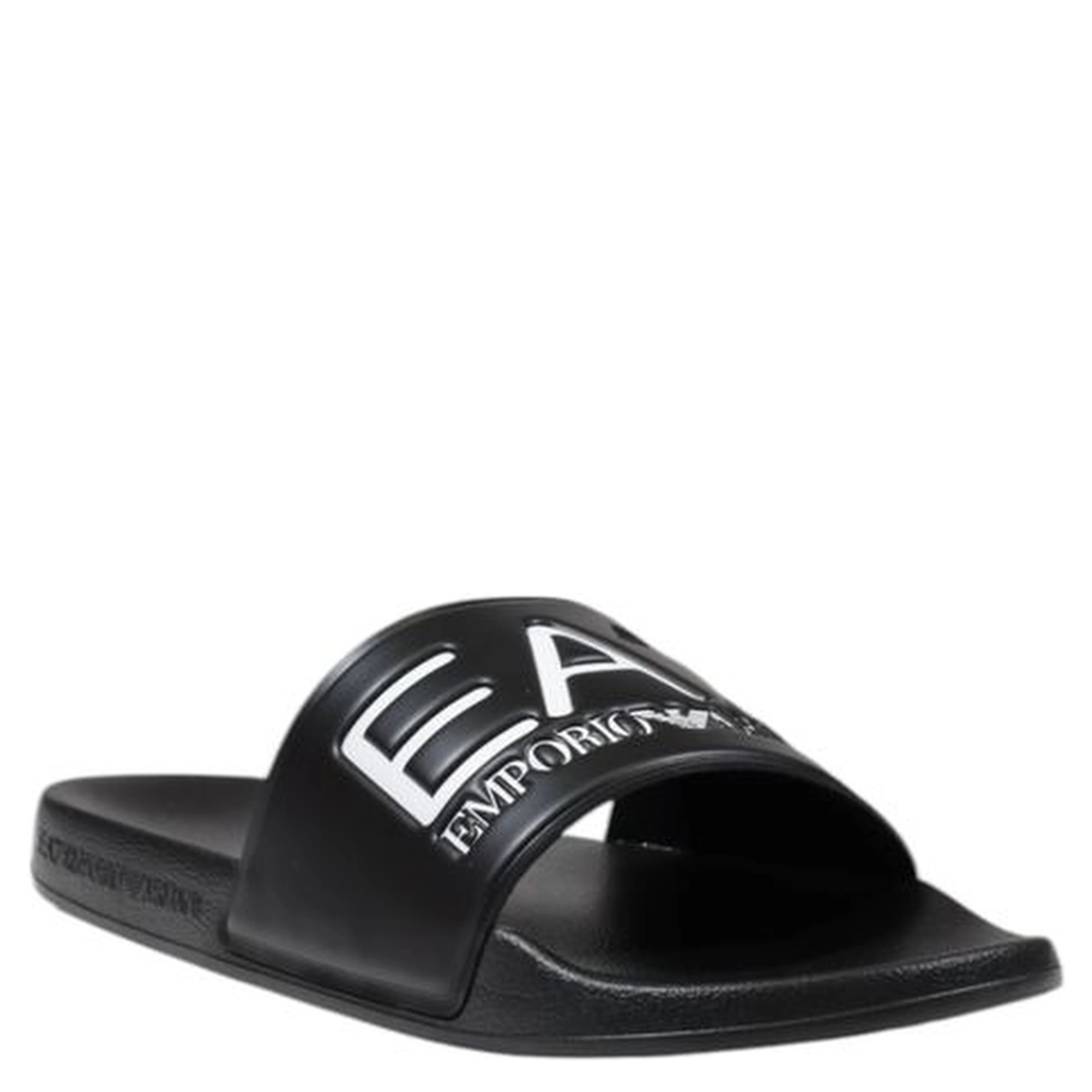 Black And White Pvc Slippers