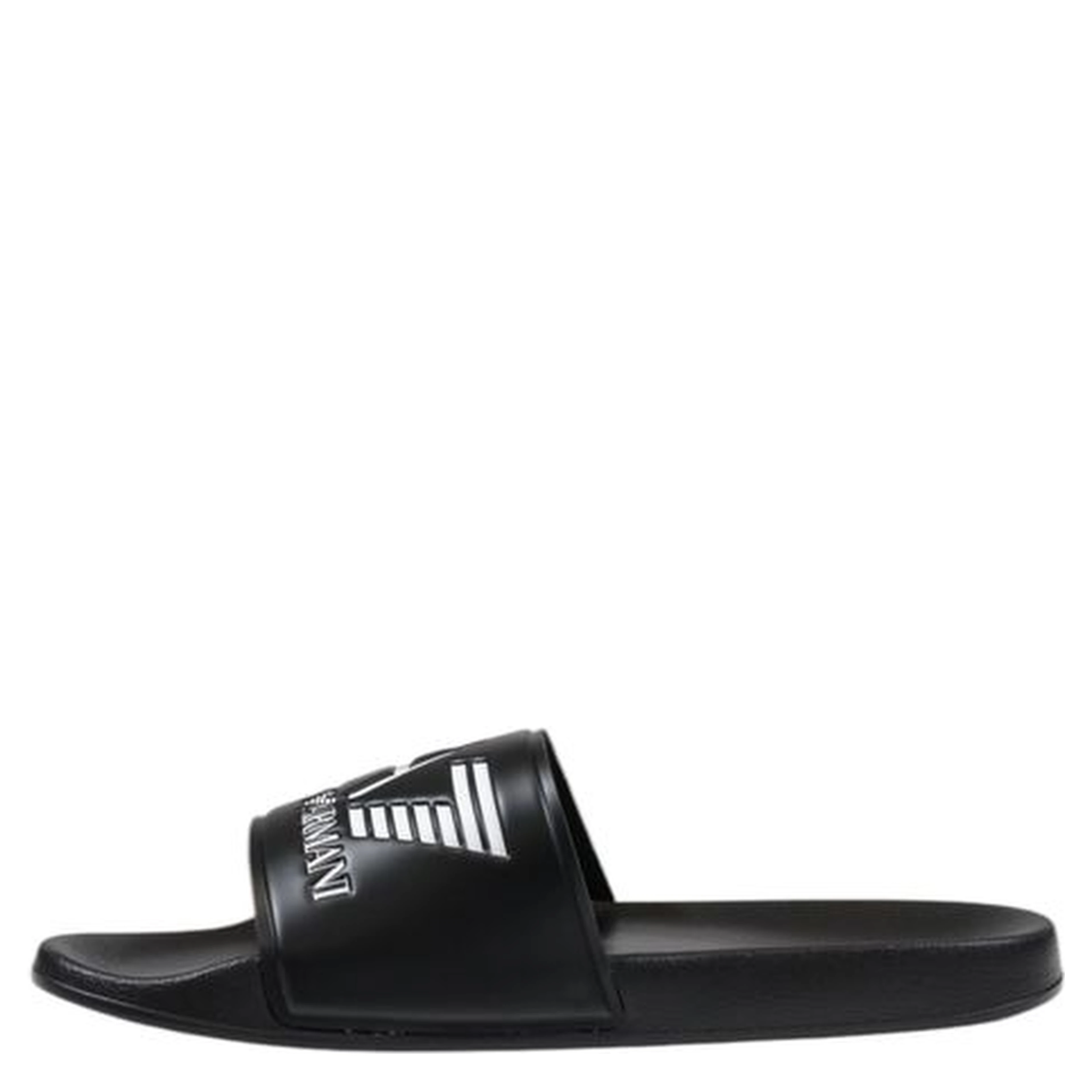 Black And White Pvc Slippers