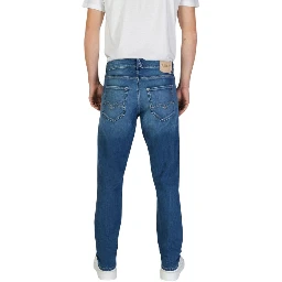 Blue Cotton Slim Fit Jeans