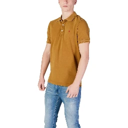 Bronze Cotton Polo Shirt