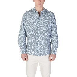 Light Blue Cotton Pattern Shirt