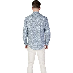 Light Blue Cotton Pattern Shirt