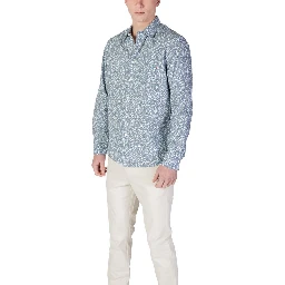 Light Blue Cotton Pattern Shirt