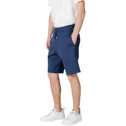 شورت برمودا قطني أزرق