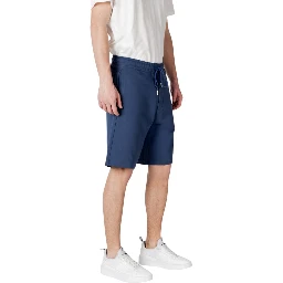 شورت برمودا قطني أزرق