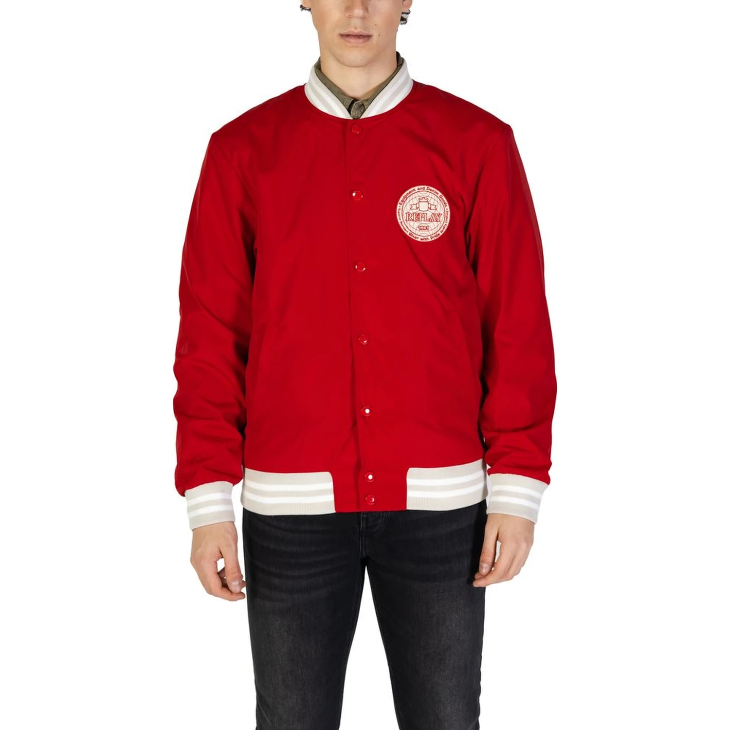 Red Cotton Bomber