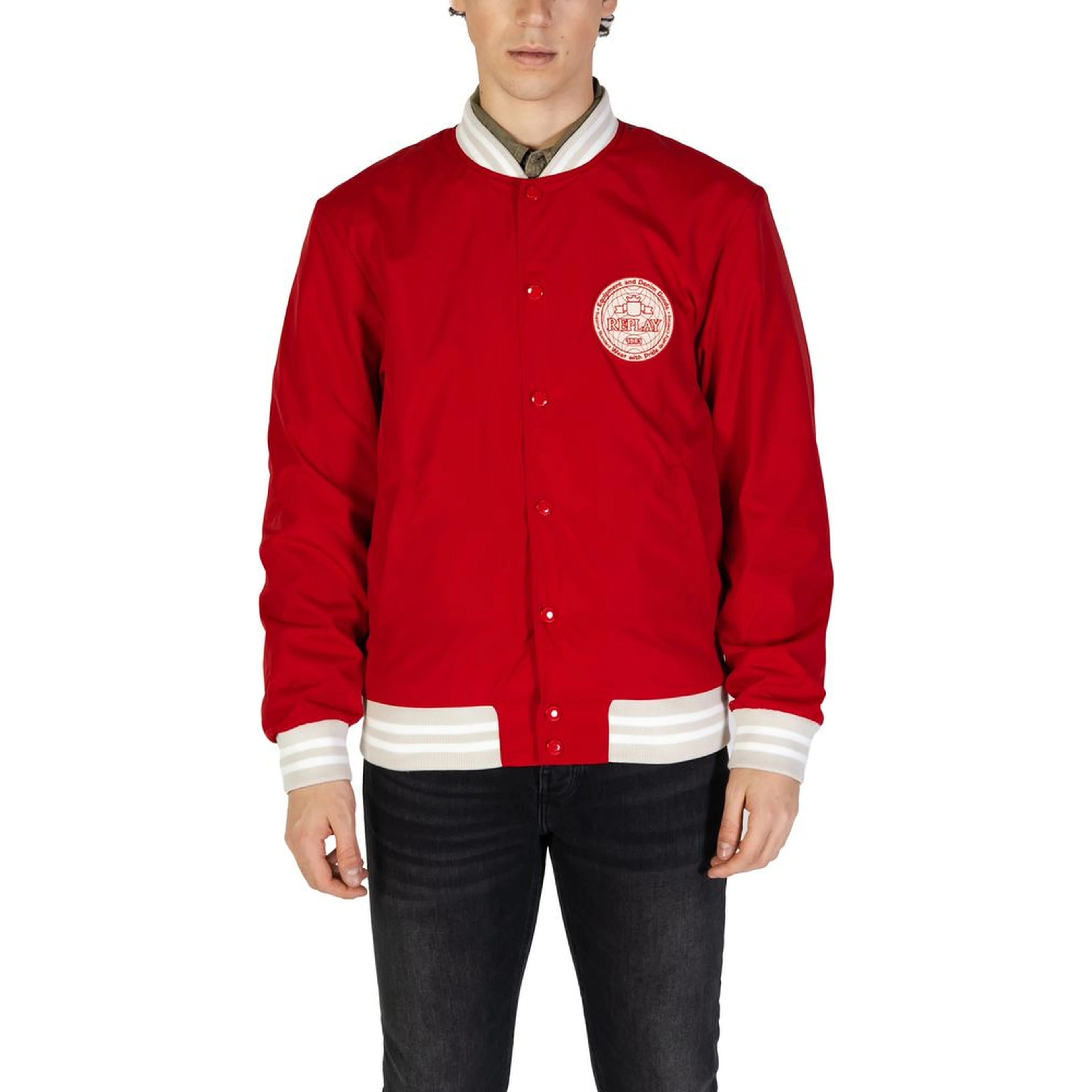 Red Cotton Bomber
