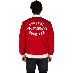 Red Cotton Bomber