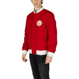 Red Cotton Bomber