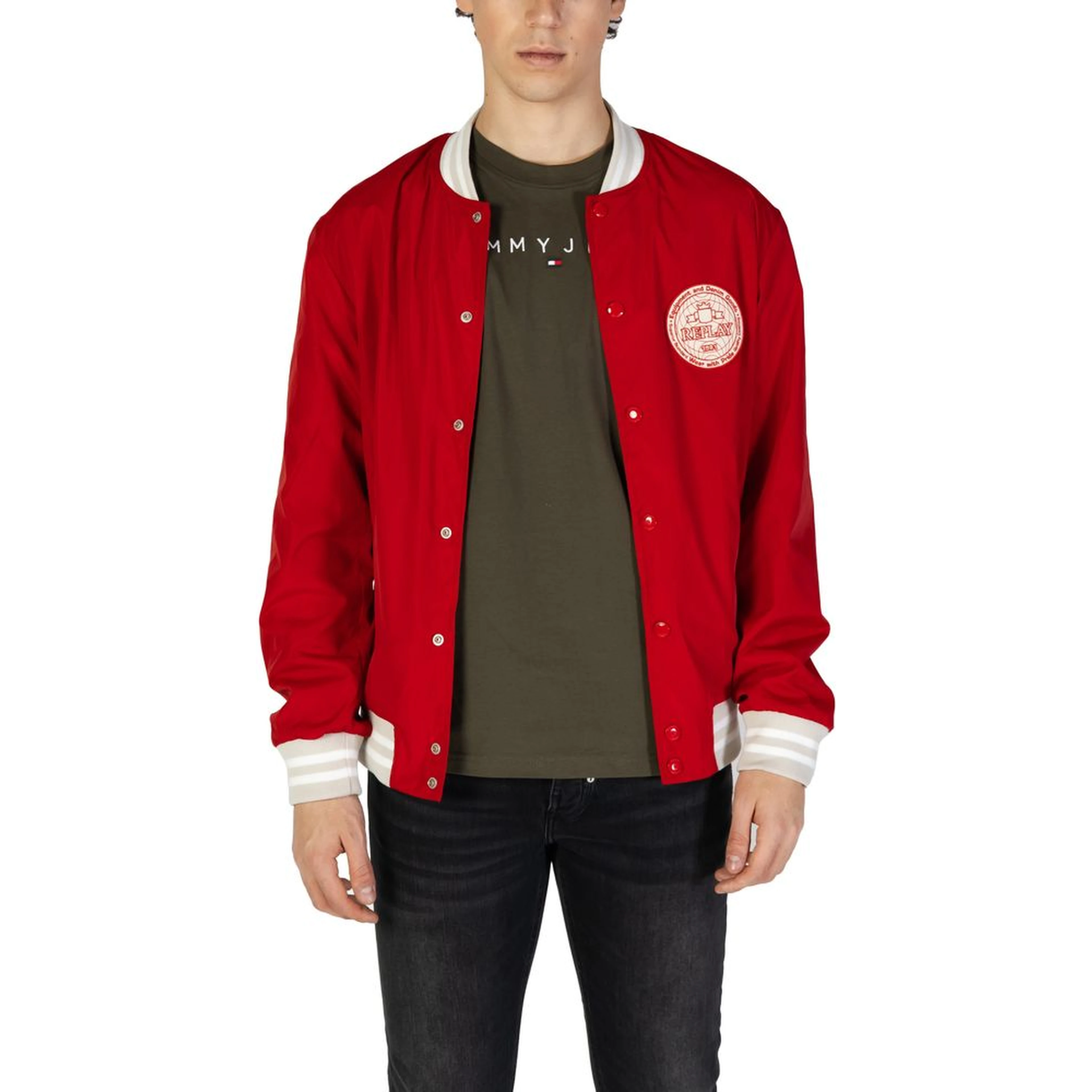 Red Cotton Bomber