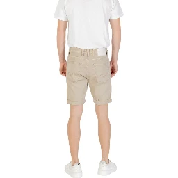 Green Cotton Bermuda Shorts
