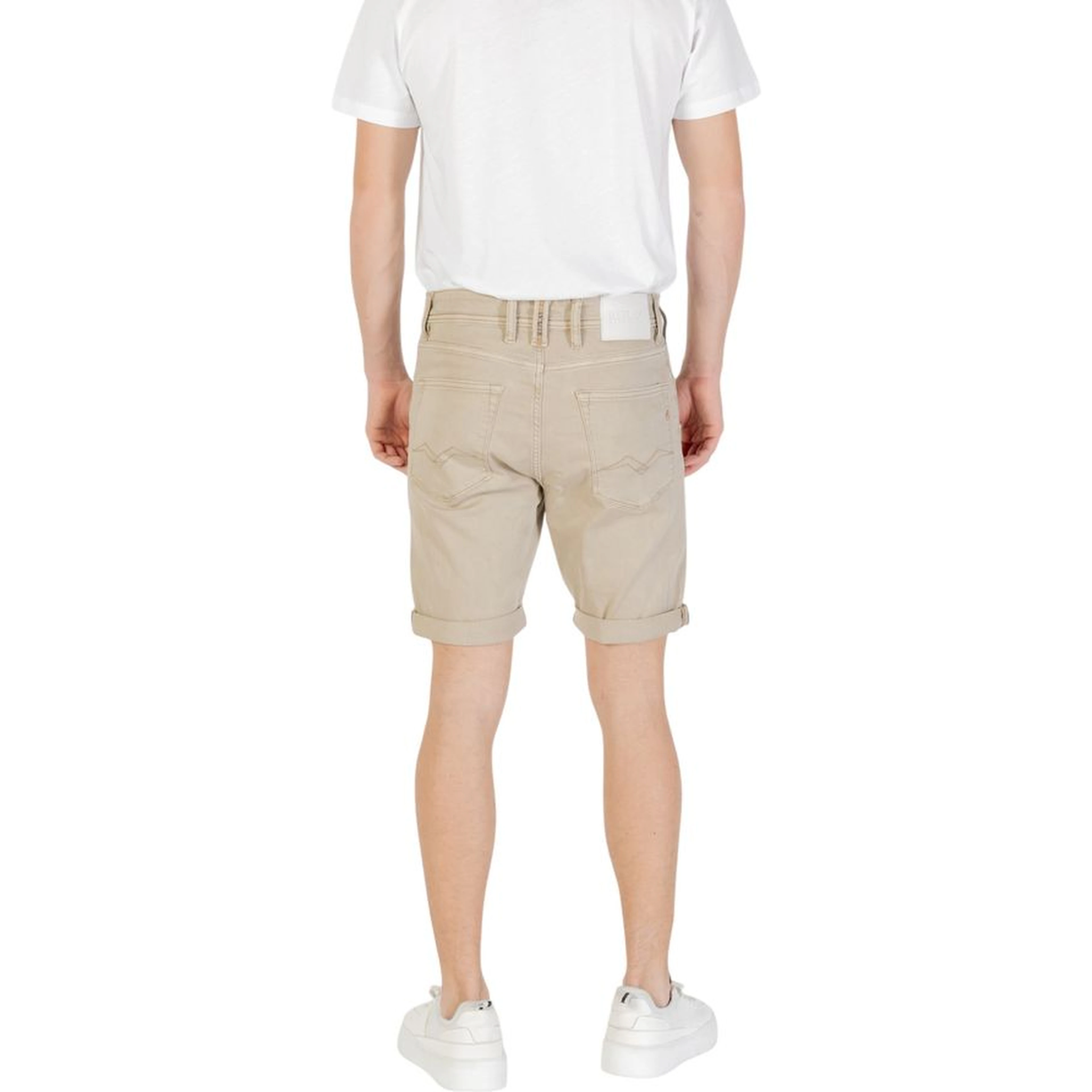 Green Cotton Bermuda Shorts