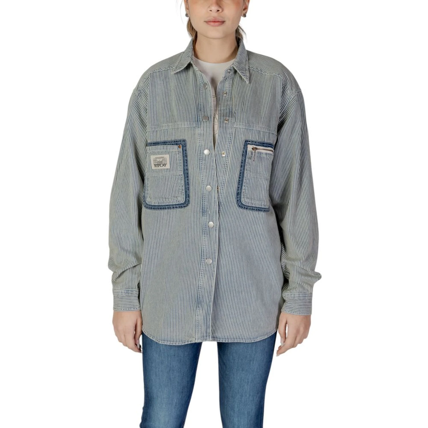 Blue Cotton Blouse