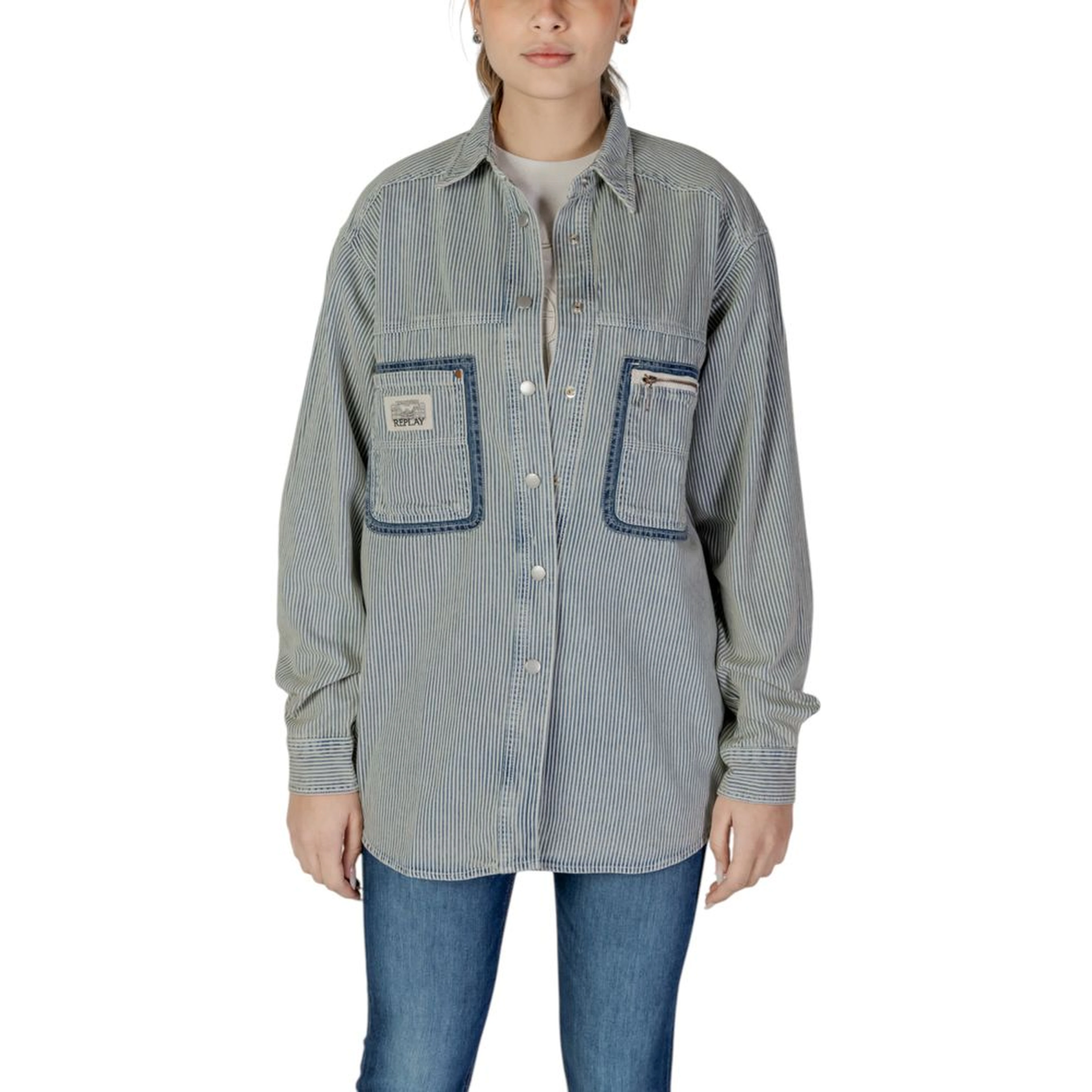 Blue Cotton Blouse