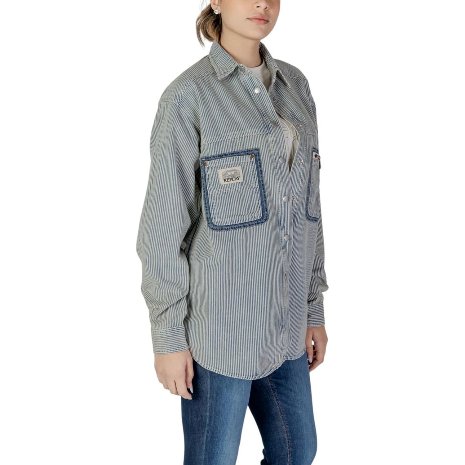 Blue Cotton Blouse