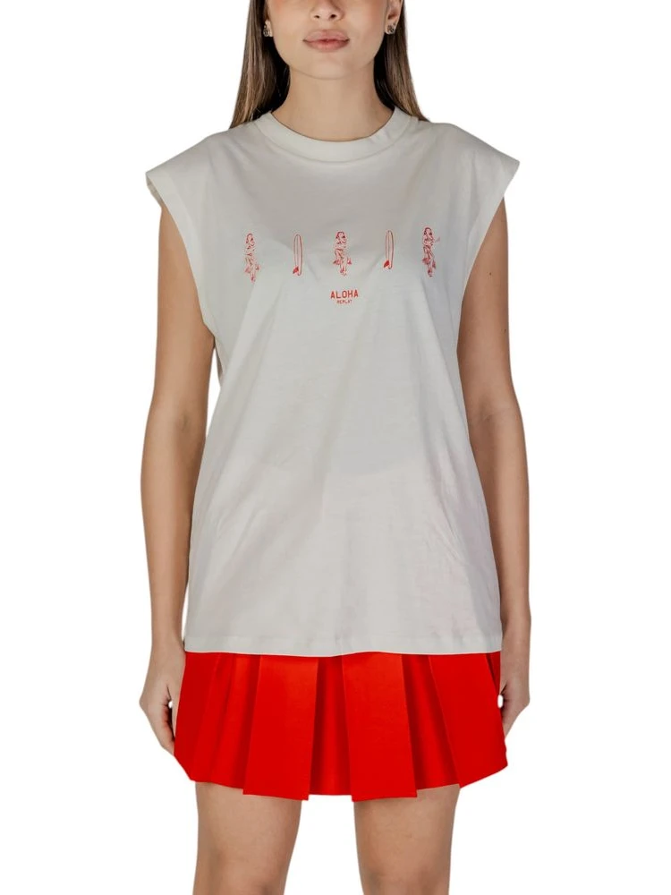 Cream Cotton Tank Tops