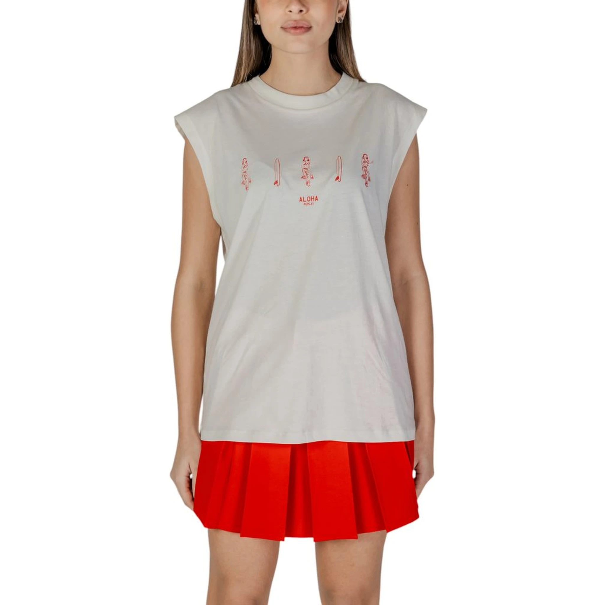 Cream Cotton Tank Tops