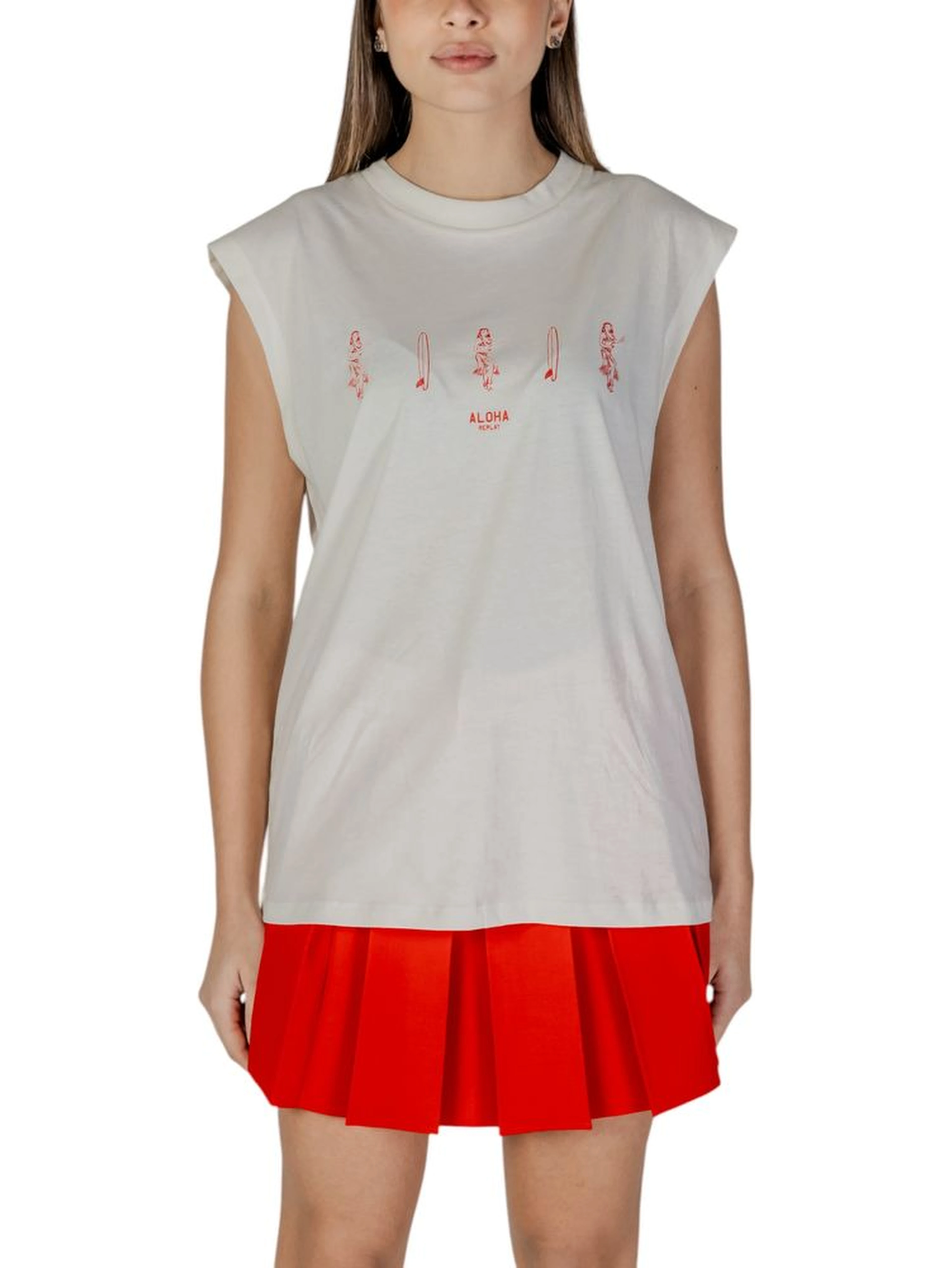 Cream Cotton Tank Tops