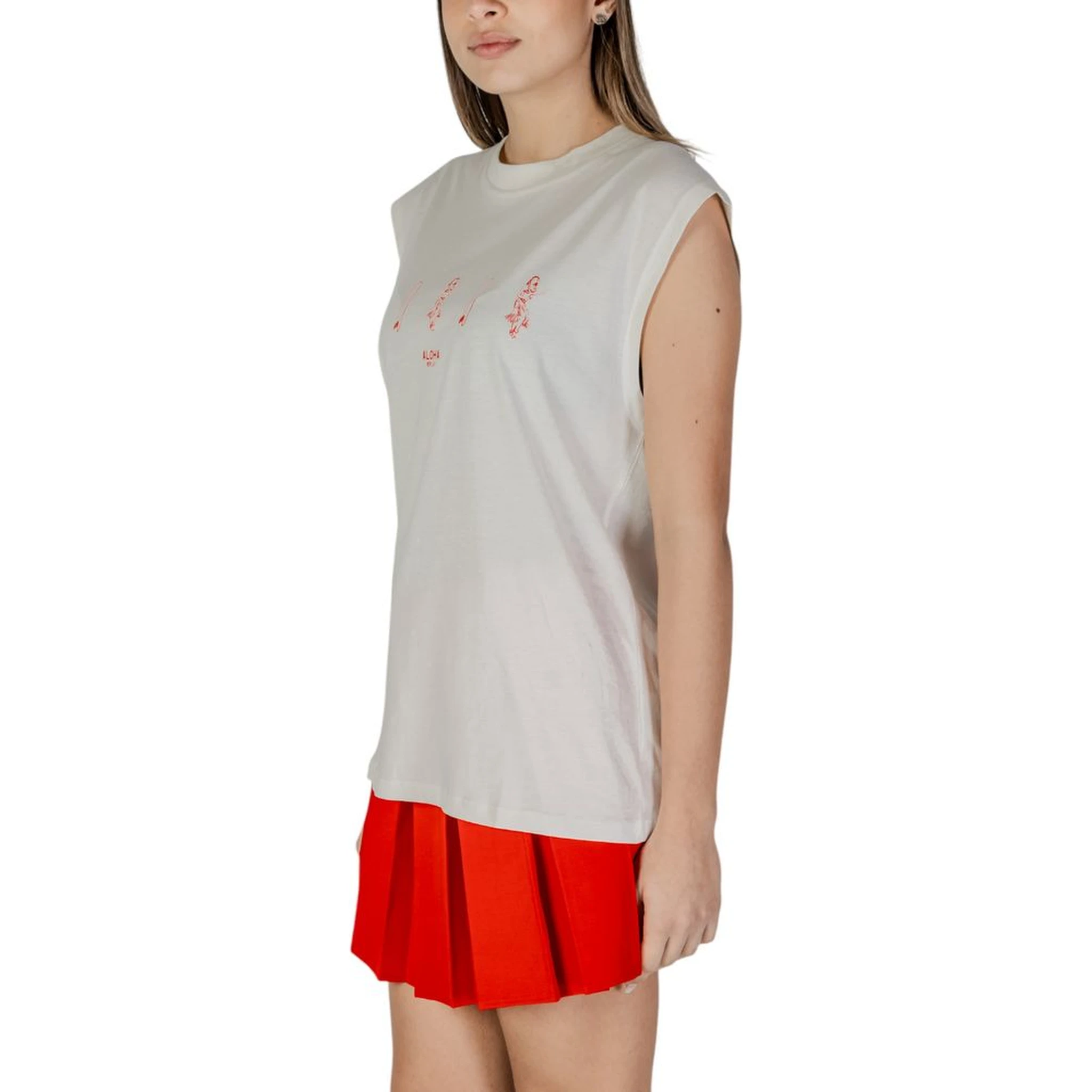 Cream Cotton Tank Tops