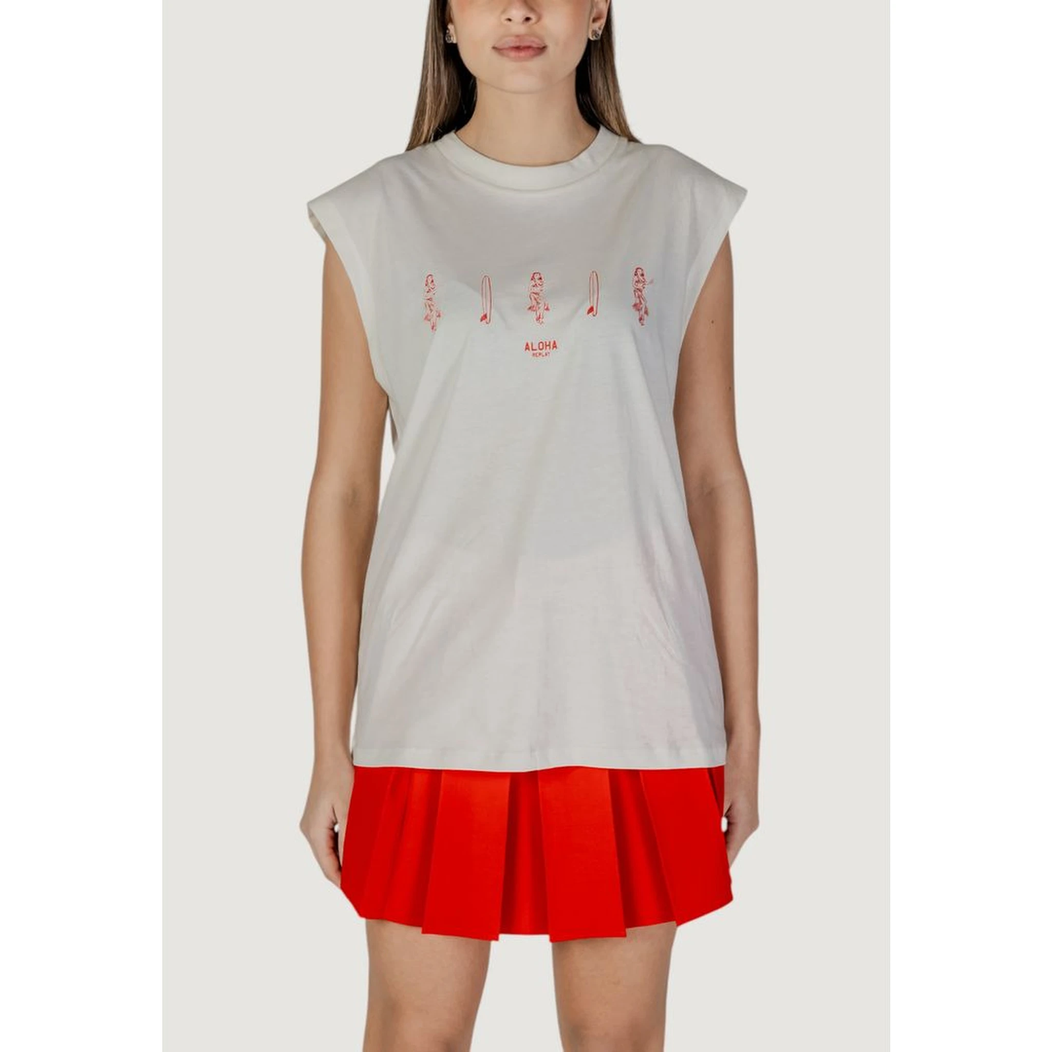 Cream Cotton Tank Tops