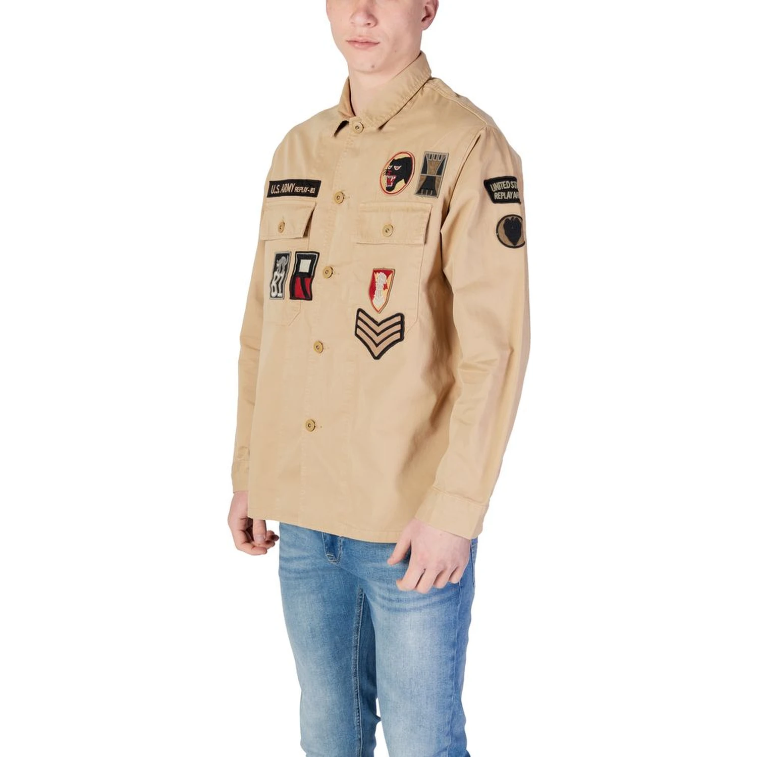 Beige Denim Shirt