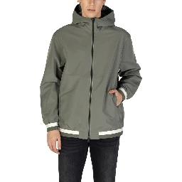 Green Polyester Shell Jacket